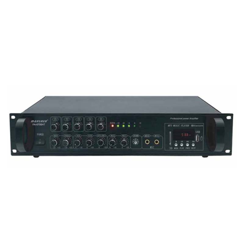 Amply 6 zone công suất 700W và MP3 Bluetooth/USB/SD Mansren FA-6700HT