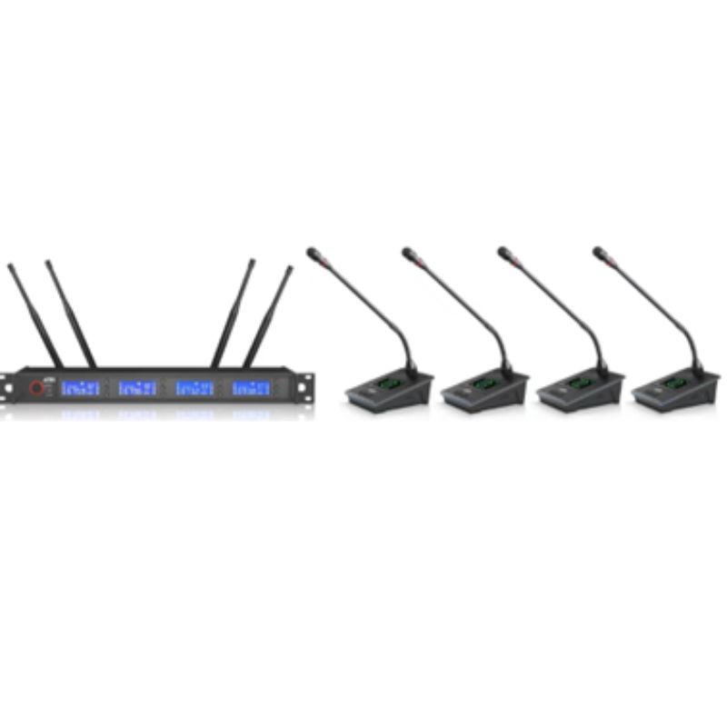 Bộ micro hội thảo 4 mic cổ ngỗng ST-308N ATS
