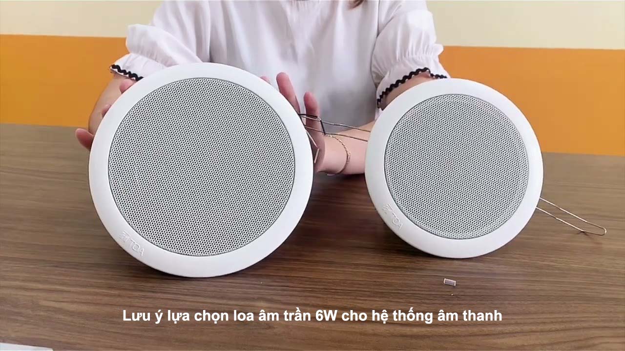 Lưu ý lựa chọn loa âm trần 6W cho hệ thống âm thanh