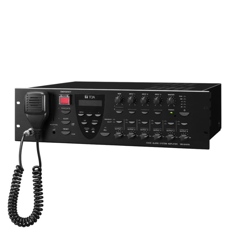 Tăng âm liền Mixer 6 vùng loa công suất 360W TOA VM-3360VA CE