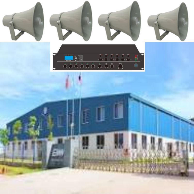 Âm thanh thông báo nhà xưởng có kết nối báo cháy