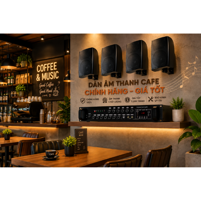 Dàn âm thanh quán cafe