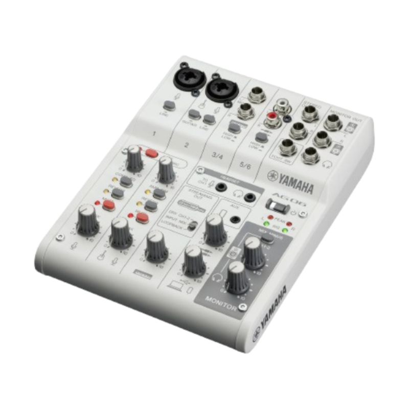 Bộ trộn Mixer Yamaha AG06MK2 Trắng Bộ trộn Mixer Yamaha AG06MK2 Trắng
