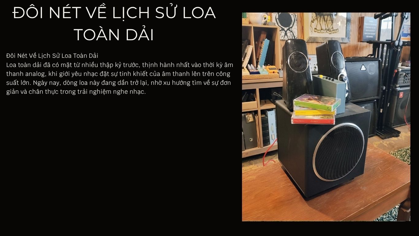 Đôi Nét Về Lịch Sử Loa Toàn Dải Đôi Nét Về Lịch Sử Loa Toàn Dải