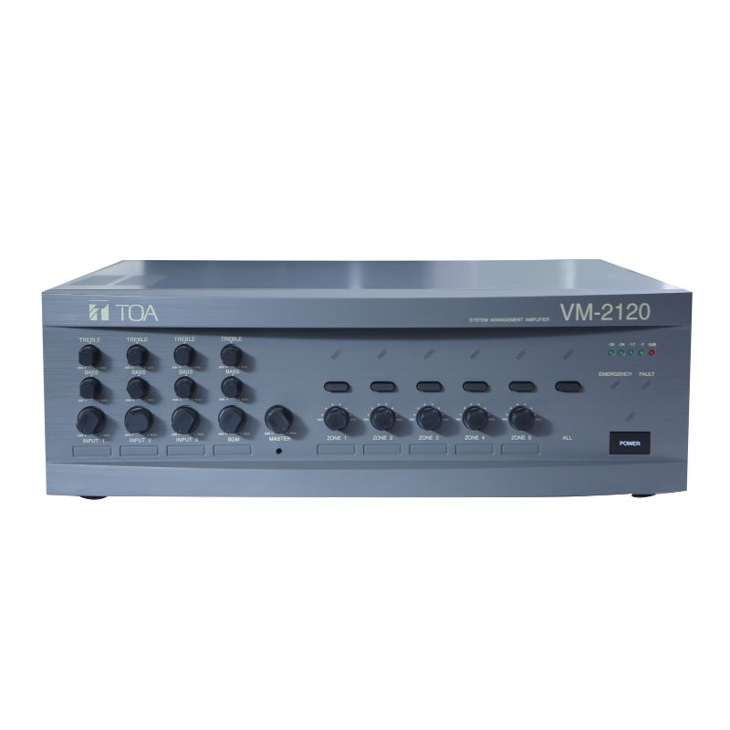 Tăng âm liền mixer 5 vùng loa TOA VM-2120 ER