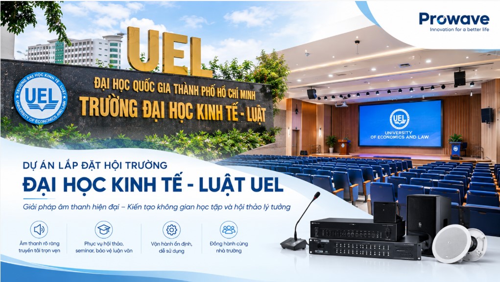 Dự án lắp đặt hội trường Đại Học Kinh Tế-Luật UEL