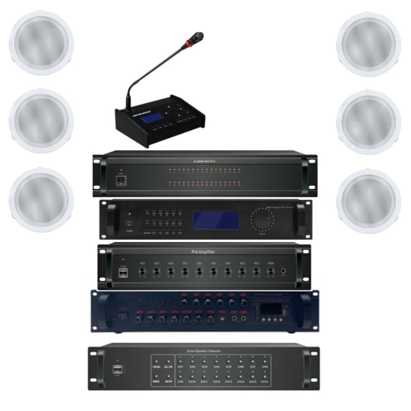 Bộ Âm Thanh Báo Cháy Chuyên Nghiệp Prowave PAV-616 Series