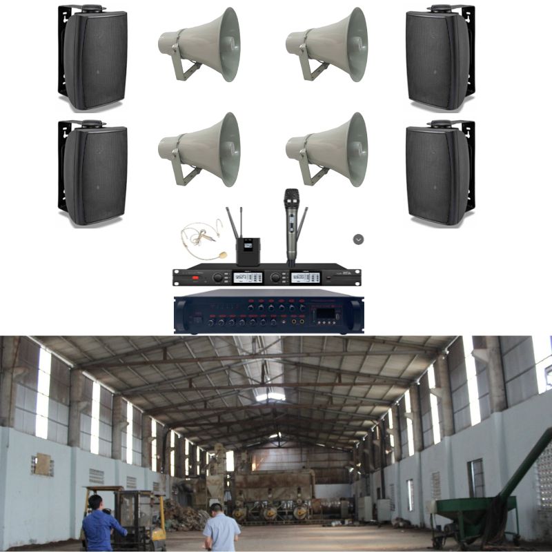 Bộ Âm Thanh Loa Thông Báo Nhà Xưởng Loa Nén Và Loa Hộp