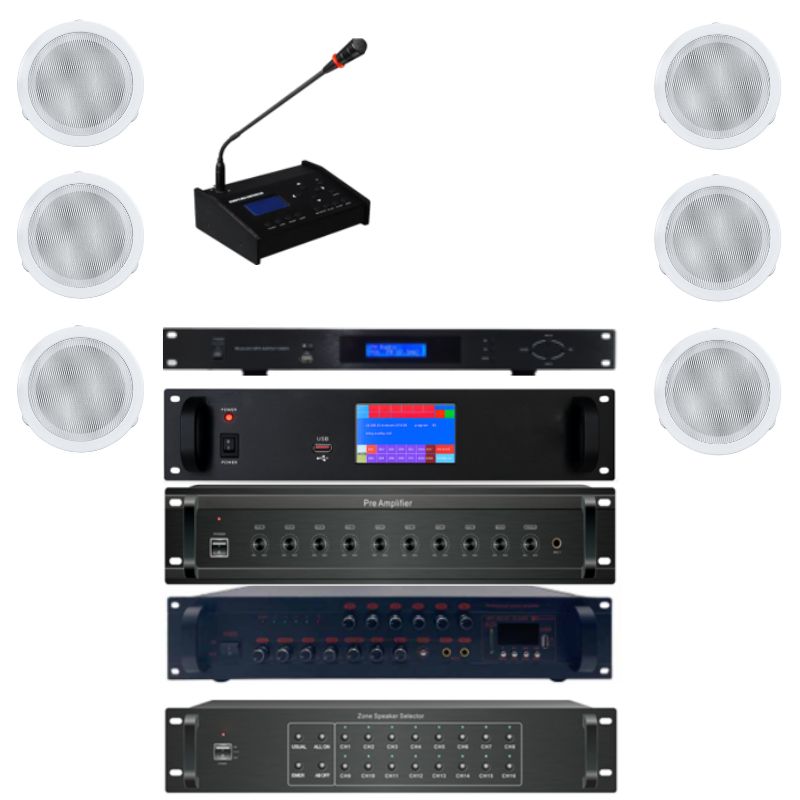 Hệ Thống Âm Thanh Báo Cháy Kết Hợp Nhạc Nền Prowave PAV-616