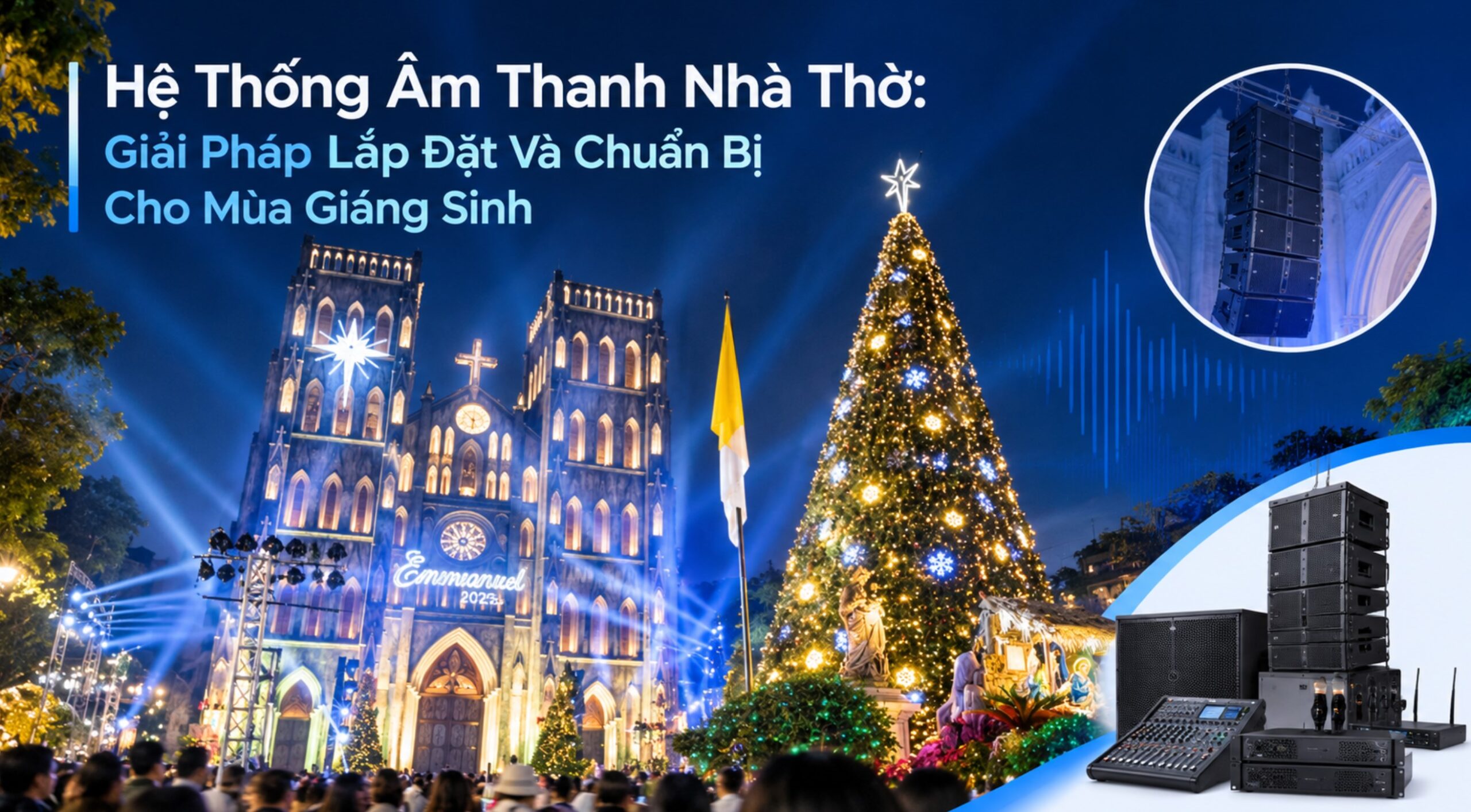 Hệ thống âm thanh nhà thờ: cách chọn và chuẩn bị cho mùa Giáng sinh