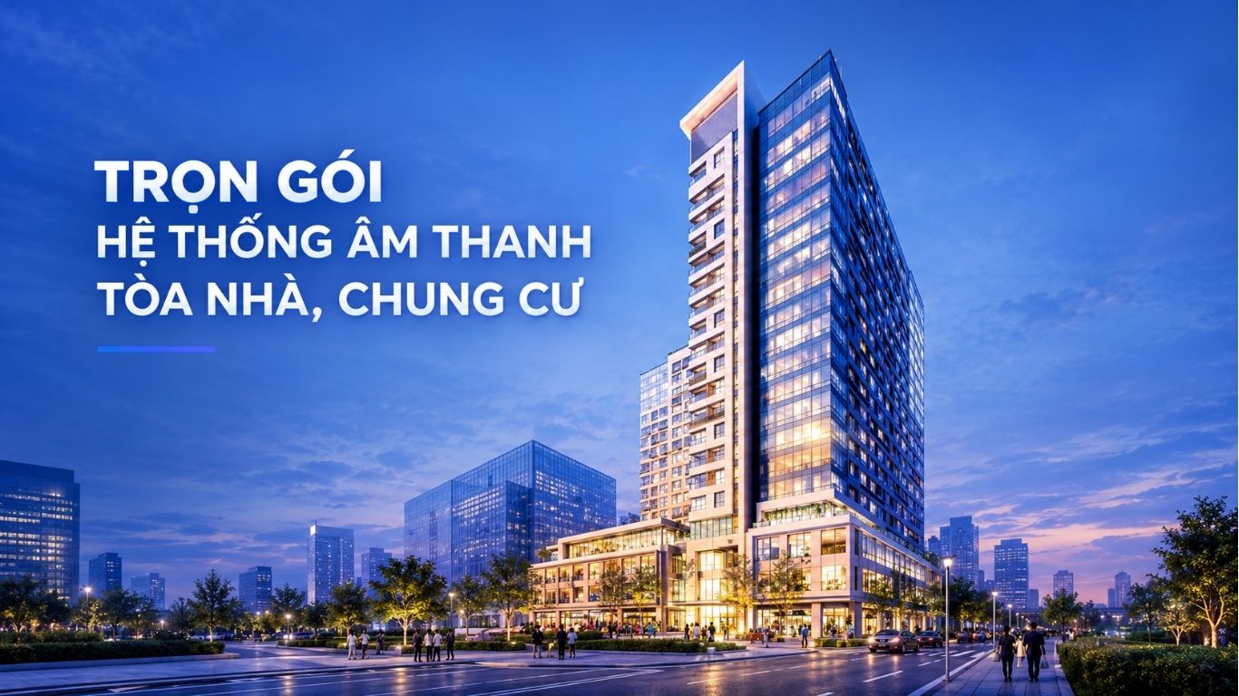 Lắp Đặt Trọn Gói Hệ Thống Âm Thanh Tòa Nhà, Chung Cư
